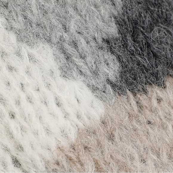 Worn once. Antik batik jeany color block alpaca blend sweater - Picture 4 of 6